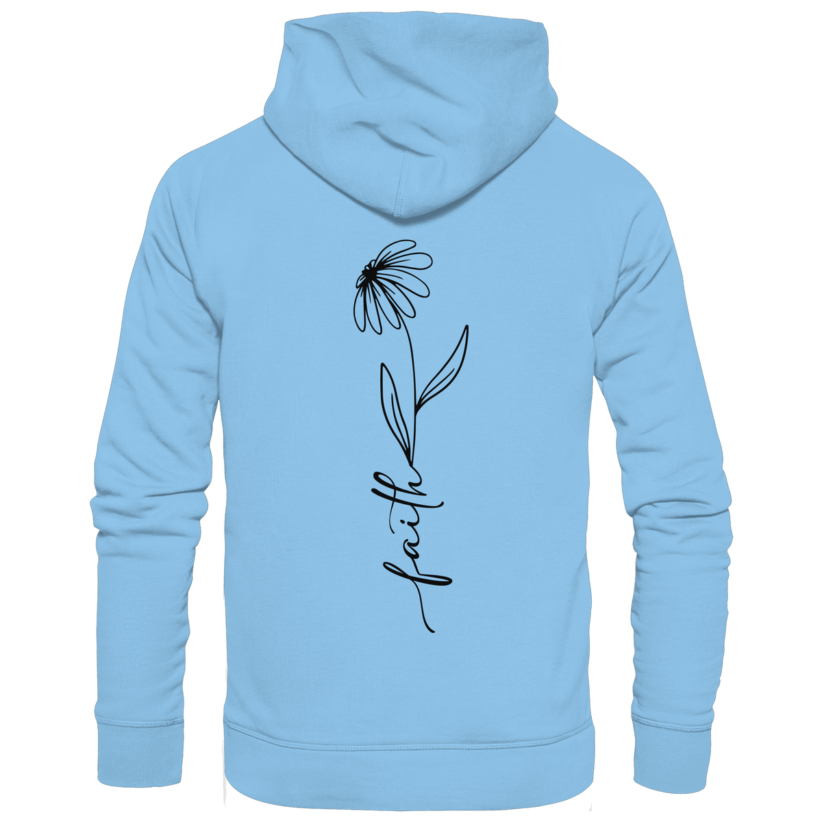Faith – Glaube, der aufblüht - Kids Premium Hoodie - Kids & Babys - Sky Blue - GfoitMa