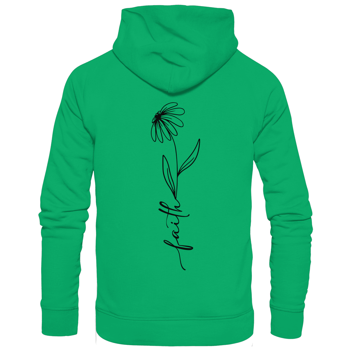 Faith – Glaube, der aufblüht - Kids Premium Hoodie - Kids & Babys - Kelly Green - GfoitMa