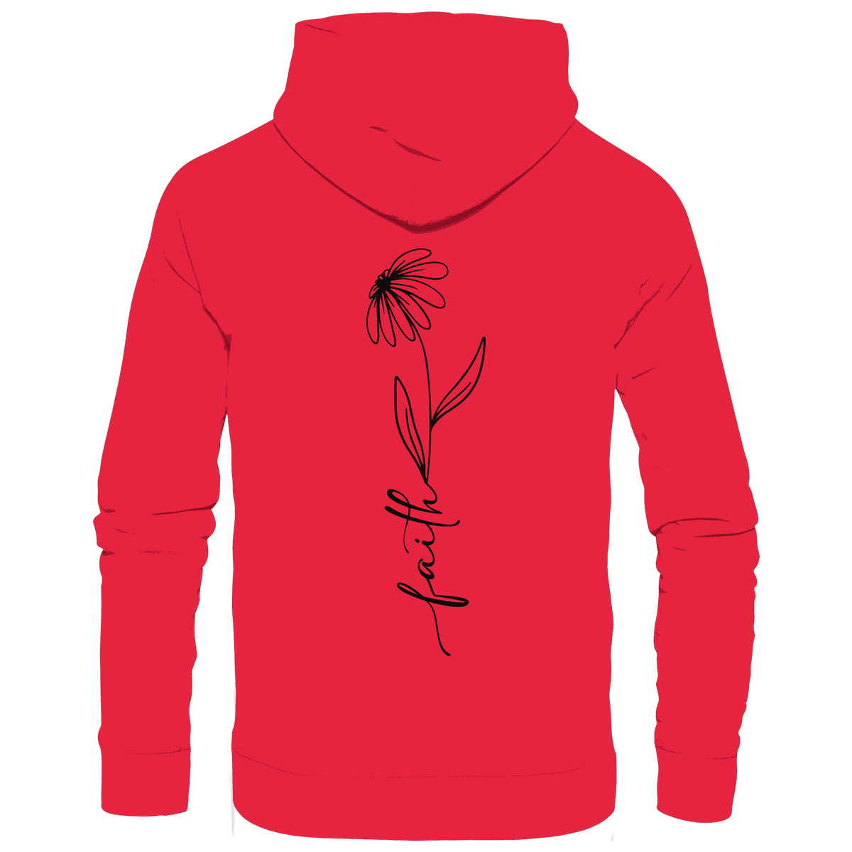 Faith – Glaube, der aufblüht - Kids Premium Hoodie - Kids & Babys - Rot - GfoitMa