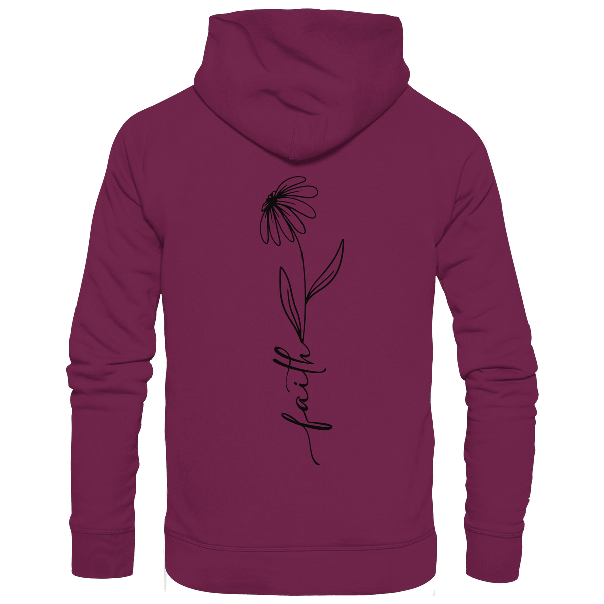 Faith – Glaube, der aufblüht - Kids Premium Hoodie - Kids & Babys - Burgund - GfoitMa