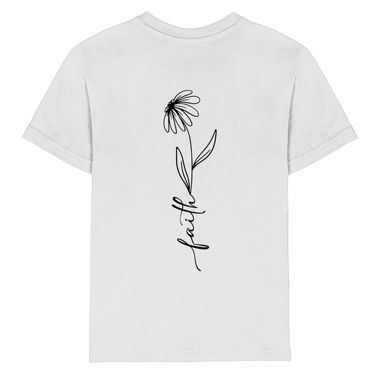 Faith – Glaube, der aufblüht - Kids Premium Shirt - Kids & Babys - White - GfoitMa
