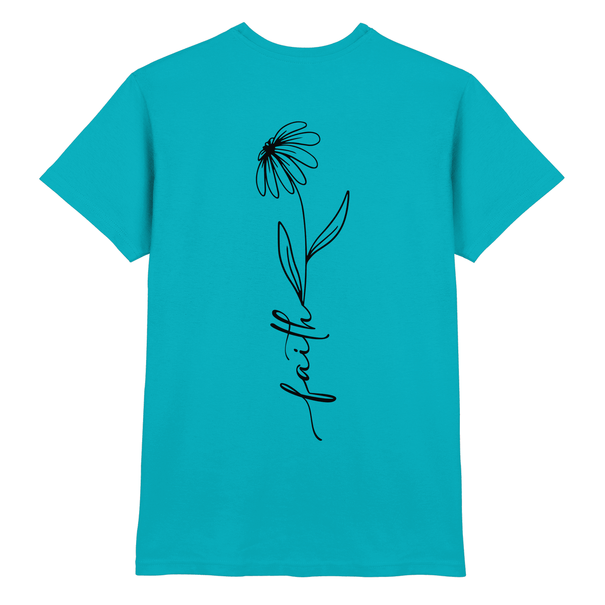Faith – Glaube, der aufblüht - Premium Shirt - Unisex-Shirts - Swimming Pool - GfoitMa