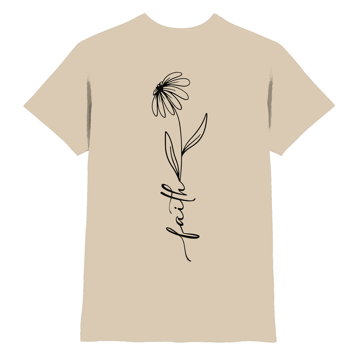Faith – Glaube, der aufblüht - Premium Shirt - Unisex-Shirts - Sand - GfoitMa