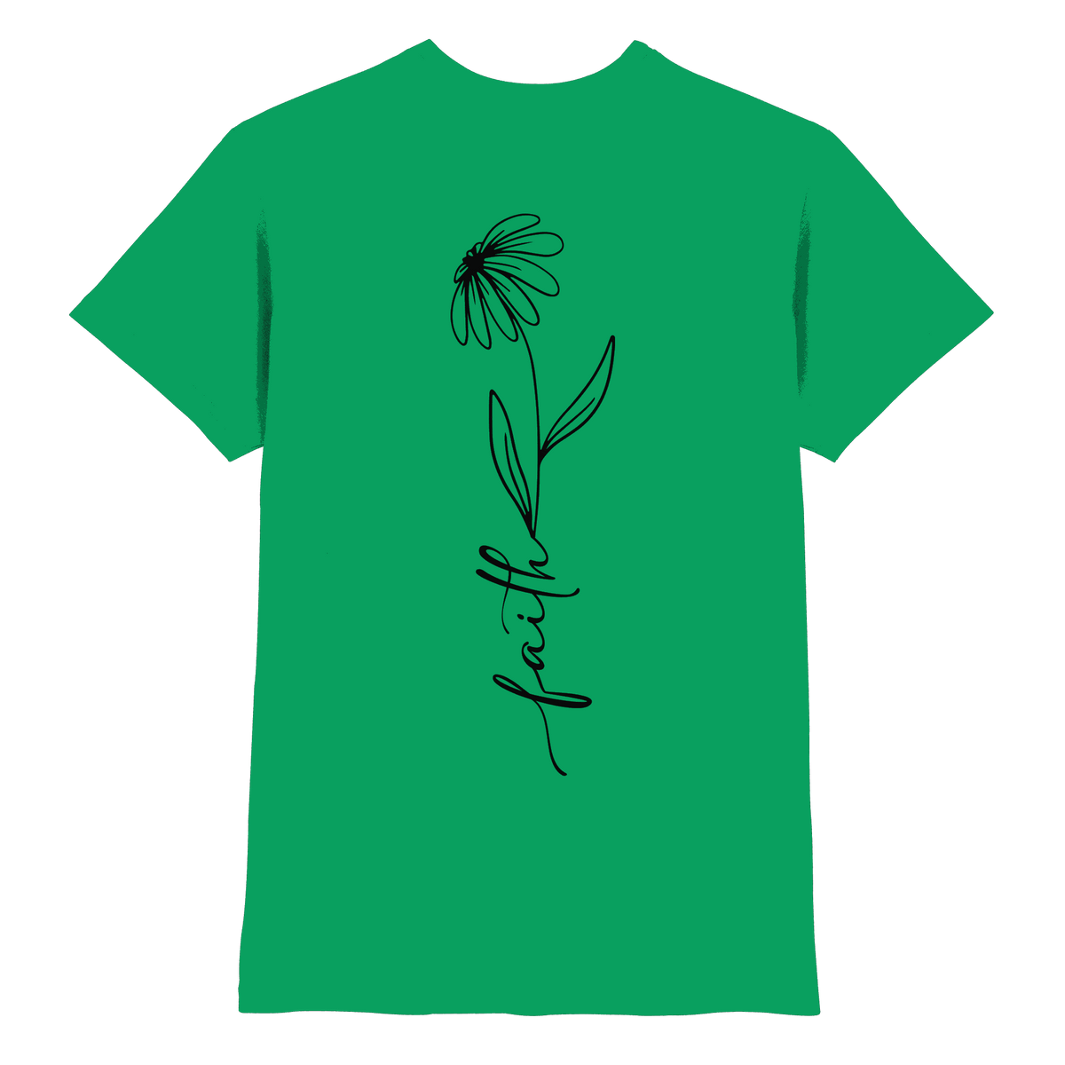 Faith – Glaube, der aufblüht - Premium Shirt - Unisex-Shirts - Kelly Green - GfoitMa