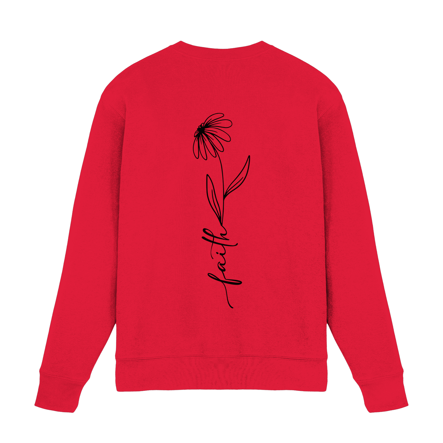 Faith – Glaube, der aufblüht - Premium Sweatshirt - Sweatshirts - Rot - GfoitMa