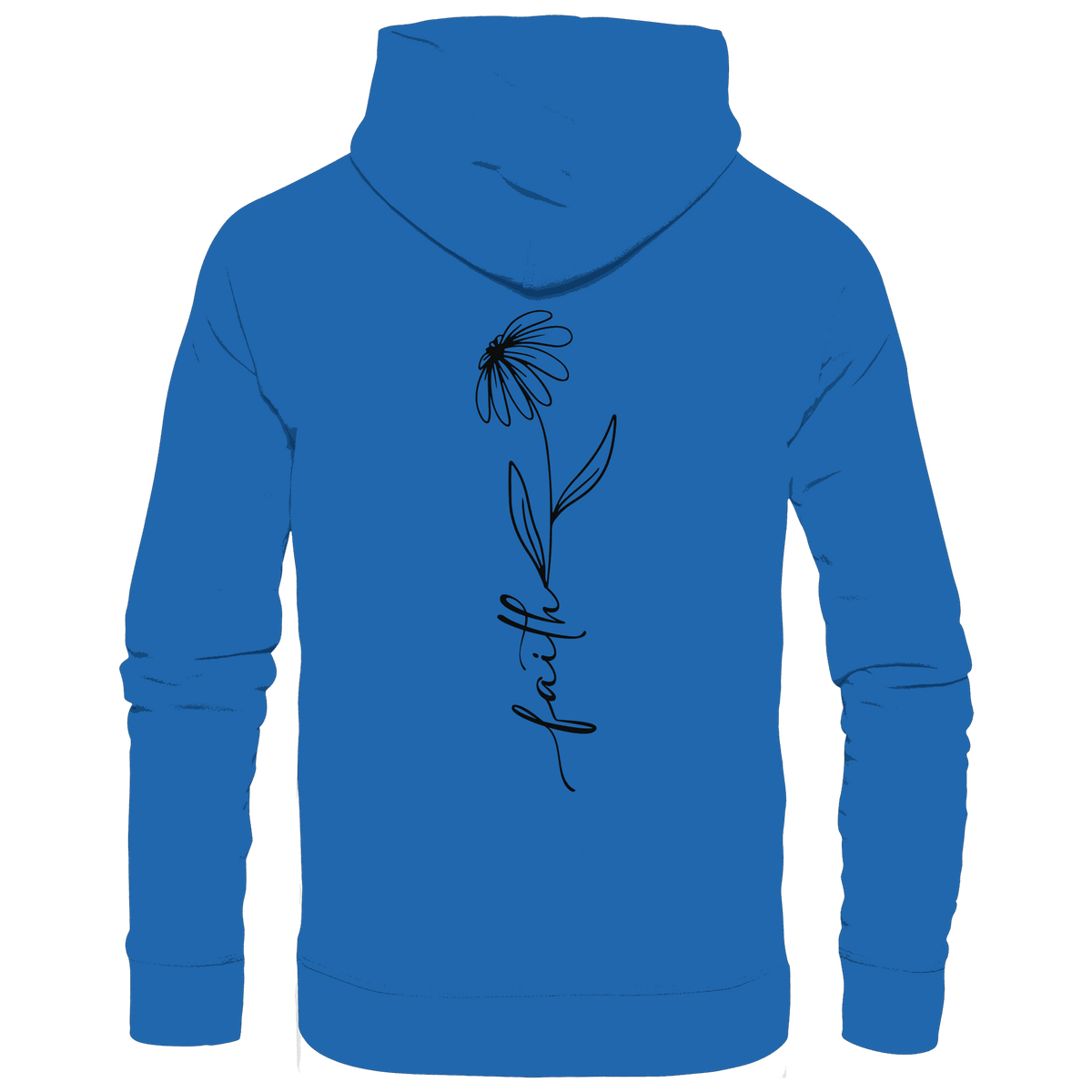 Faith – Glaube, der aufblüht - Premium Unisex Hoodie - Hoodies - Royal Blau - GfoitMa