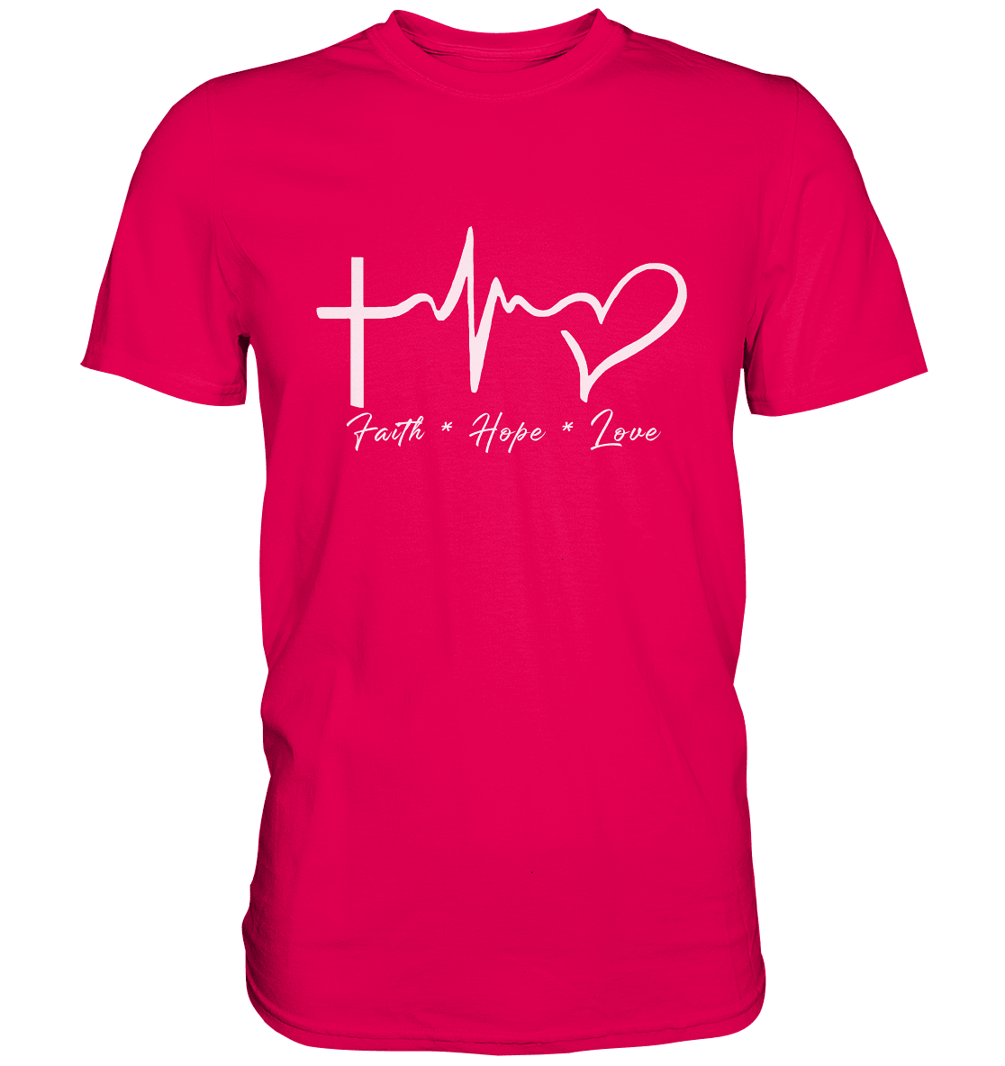 Faith * Hope * Love - Premium Shirt - Unisex-Shirts - Sorbet - GfoitMa