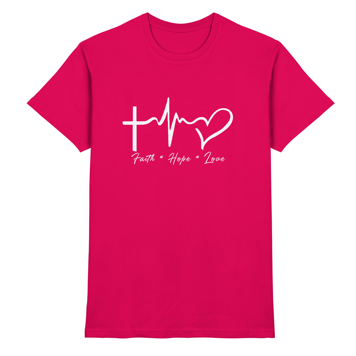 Faith * Hope * Love - Premium Shirt - Unisex-Shirts - Sorbet - GfoitMa