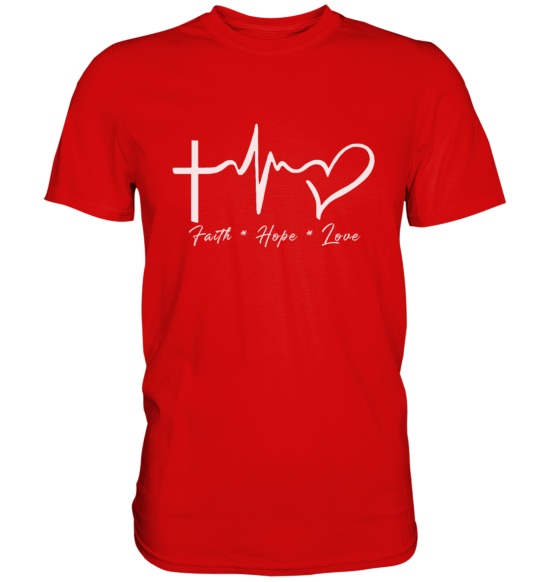 Faith * Hope * Love - Premium Shirt - Unisex-Shirts - Red - GfoitMa