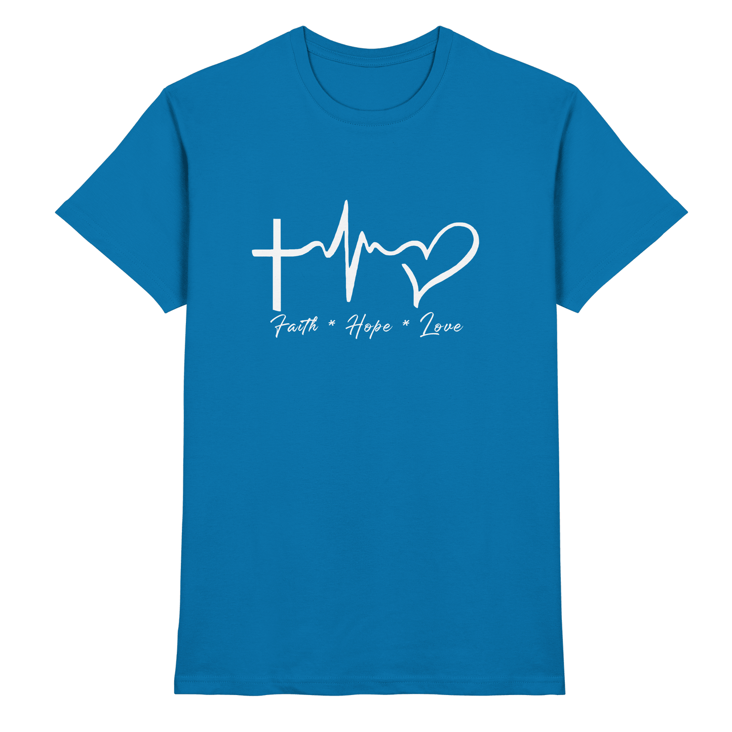 Faith * Hope * Love - Premium Shirt - Unisex-Shirts - Royal Blue - GfoitMa