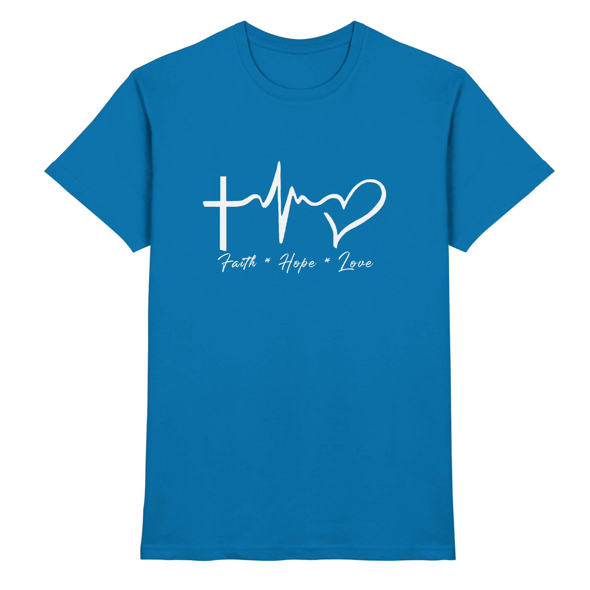 Faith * Hope * Love - Premium Shirt - Unisex-Shirts - Royal Blue - GfoitMa