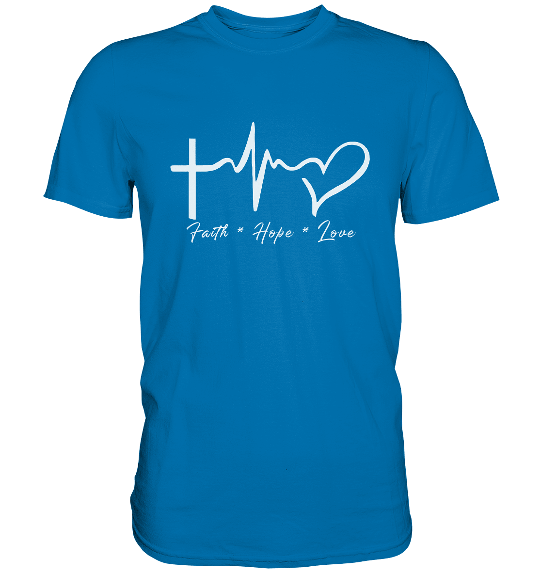 Faith * Hope * Love - Premium Shirt - Unisex-Shirts - Royal Blue - GfoitMa
