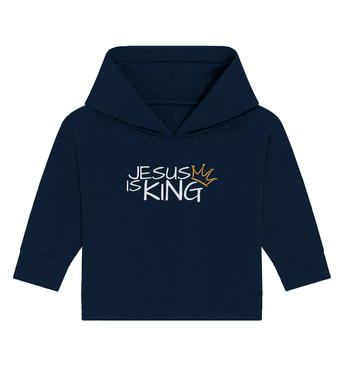 Jesus is King – Eine kraftvolle Botschaft des Glaubens | Christliche Kleidung - Baby Organic Hoodie