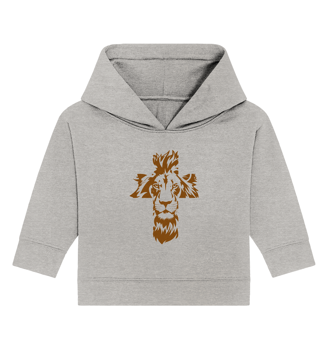 Im Zeichen des Löwen – Fest verwurzelt im Glauben | Christliche Kleidung - Baby Organic Hoodie