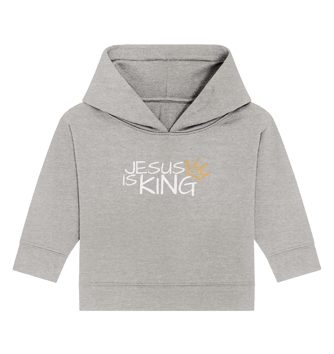 Jesus is King – Eine kraftvolle Botschaft des Glaubens | Christliche Kleidung - Baby Organic Hoodie