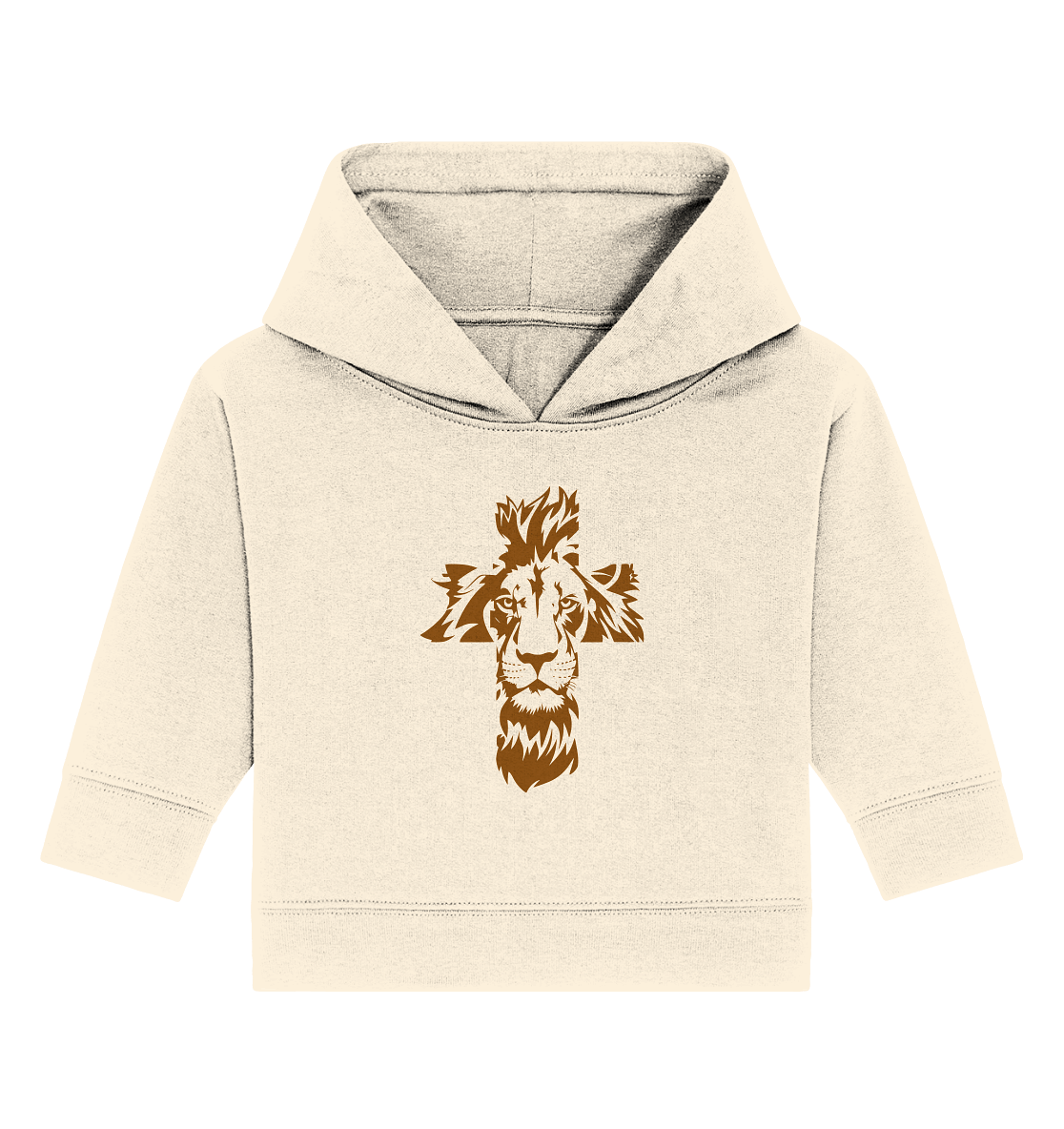 Im Zeichen des Löwen – Fest verwurzelt im Glauben | Christliche Kleidung - Baby Organic Hoodie