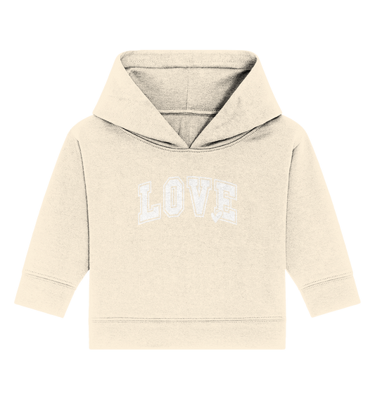 "Love" – das Design, das Herzen spricht! - Baby Organic Hoodie