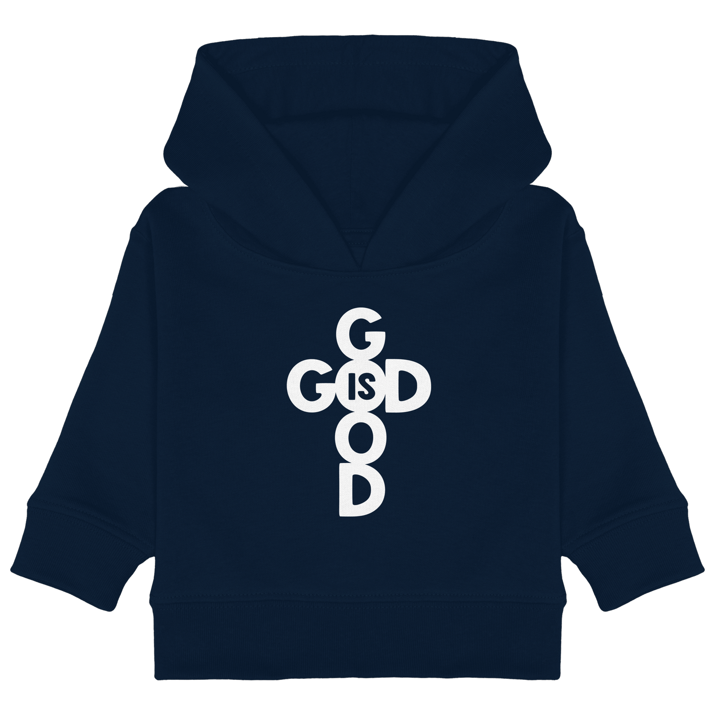 God is Good | Christliche Kleidung & Geschenke im Kreuz-Design - Baby Organic Hoodie