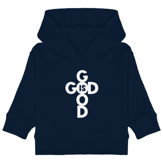 God is Good | Christliche Kleidung & Geschenke im Kreuz-Design - Baby Organic Hoodie