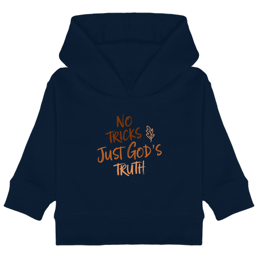 No Tricks – Just God’s Truth | Christliche Kleidung & Geschenke im Retro-Design für Herbst & Halloween - Baby Organic Hoodie