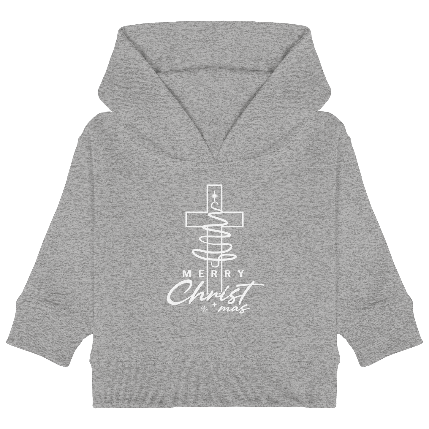 Kreuz und Christbaum – Merry Christ*mas Design - Baby Organic Hoodie