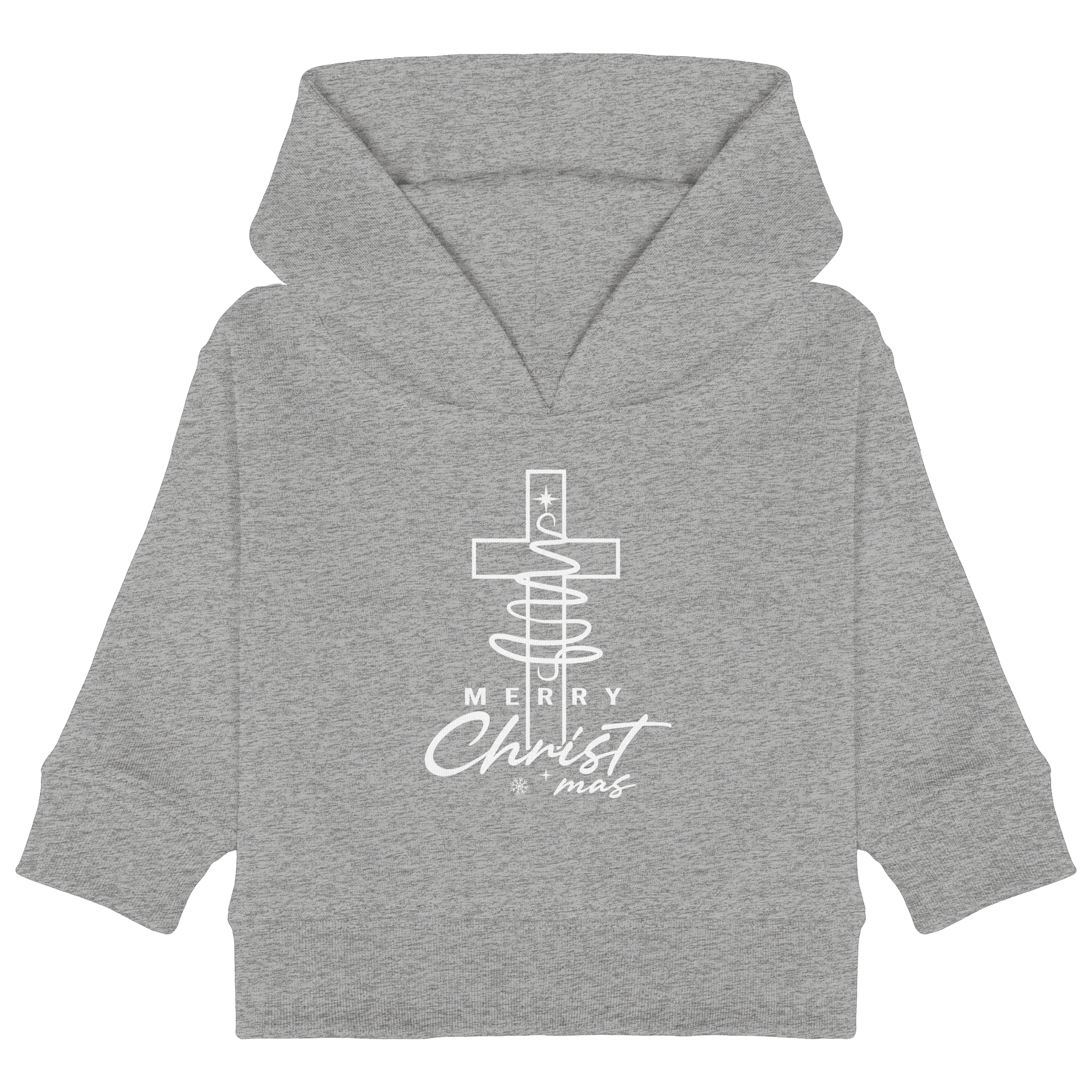 Kreuz und Christbaum – Merry Christ*mas Design - Baby Organic Hoodie