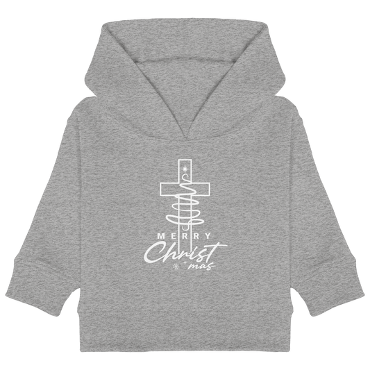 Kreuz und Christbaum – Merry Christ*mas Design - Baby Organic Hoodie