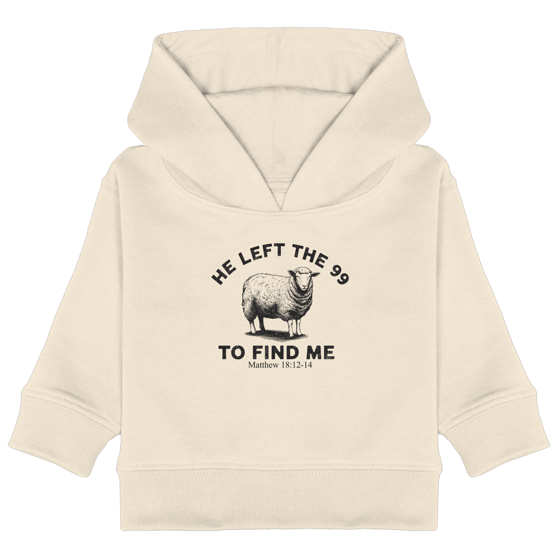 He Left the 99 to Find Me | Persönliches Glaubensbekenntnis - Baby Organic Hoodie