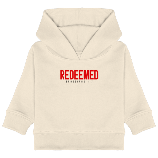 Redeemed – Ephesians 1:7 – Erlöst durch sein Blut | Christliche Produkte - Baby Organic Hoodie