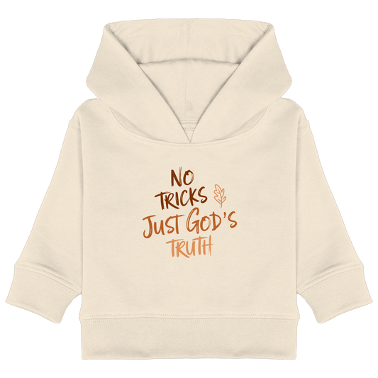 No Tricks – Just God’s Truth | Christliche Kleidung & Geschenke im Retro-Design für Herbst & Halloween - Baby Organic Hoodie