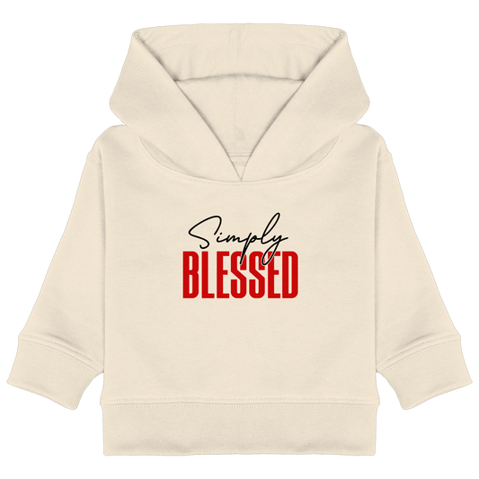 Simply Blessed | Christliches Design mit klarer Botschaft - Baby Organic Hoodie