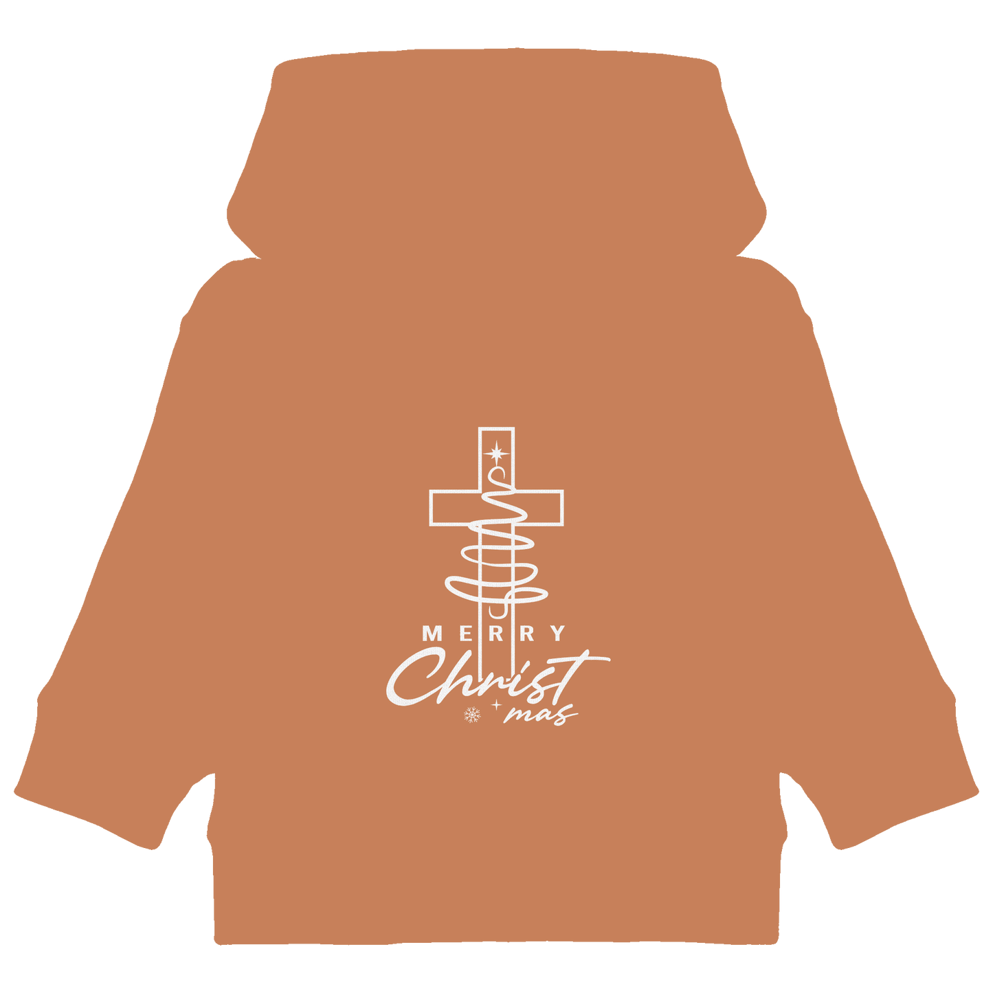 Kreuz und Christbaum – Merry Christ*mas Design - Baby Organic Hoodie