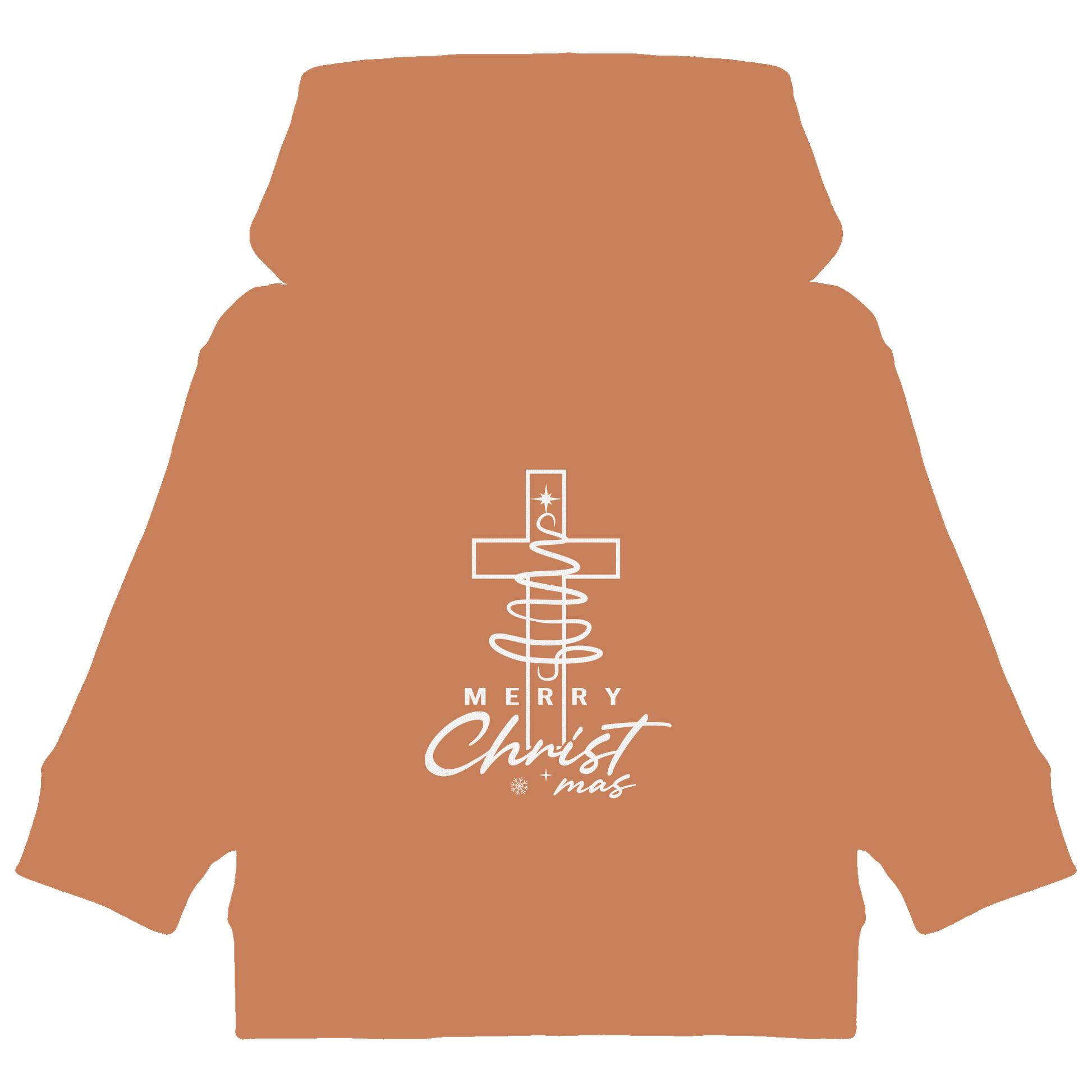 Kreuz und Christbaum – Merry Christ*mas Design - Baby Organic Hoodie