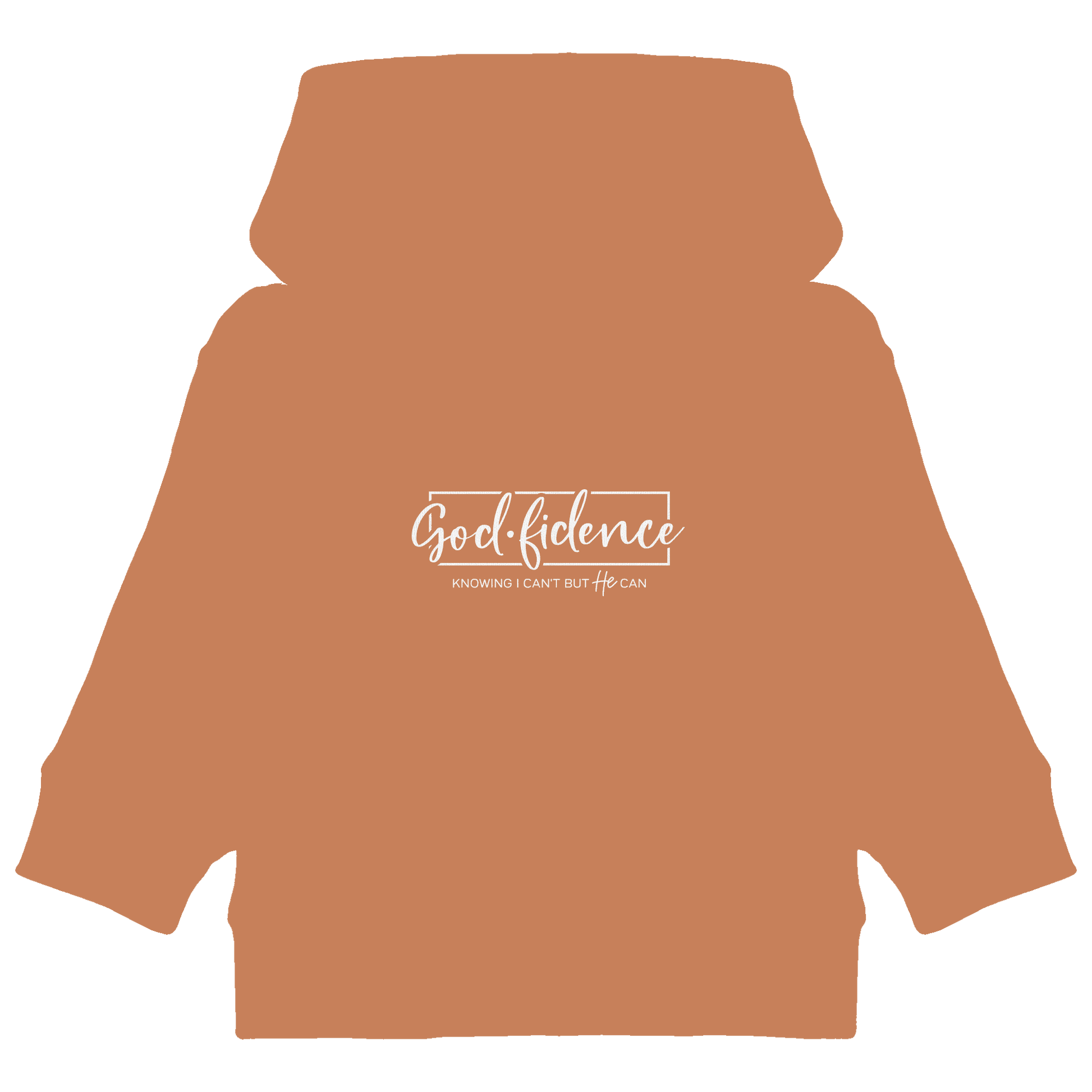 God.fidence – Knowing I can’t but He can | Christliche Kleidung  - Baby Organic Hoodie
