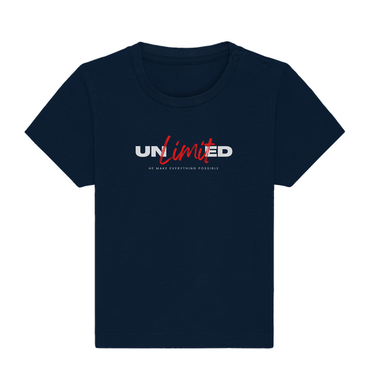 Unbegrenzte Möglichkeiten "Unlimited" - Baby Organic Shirt