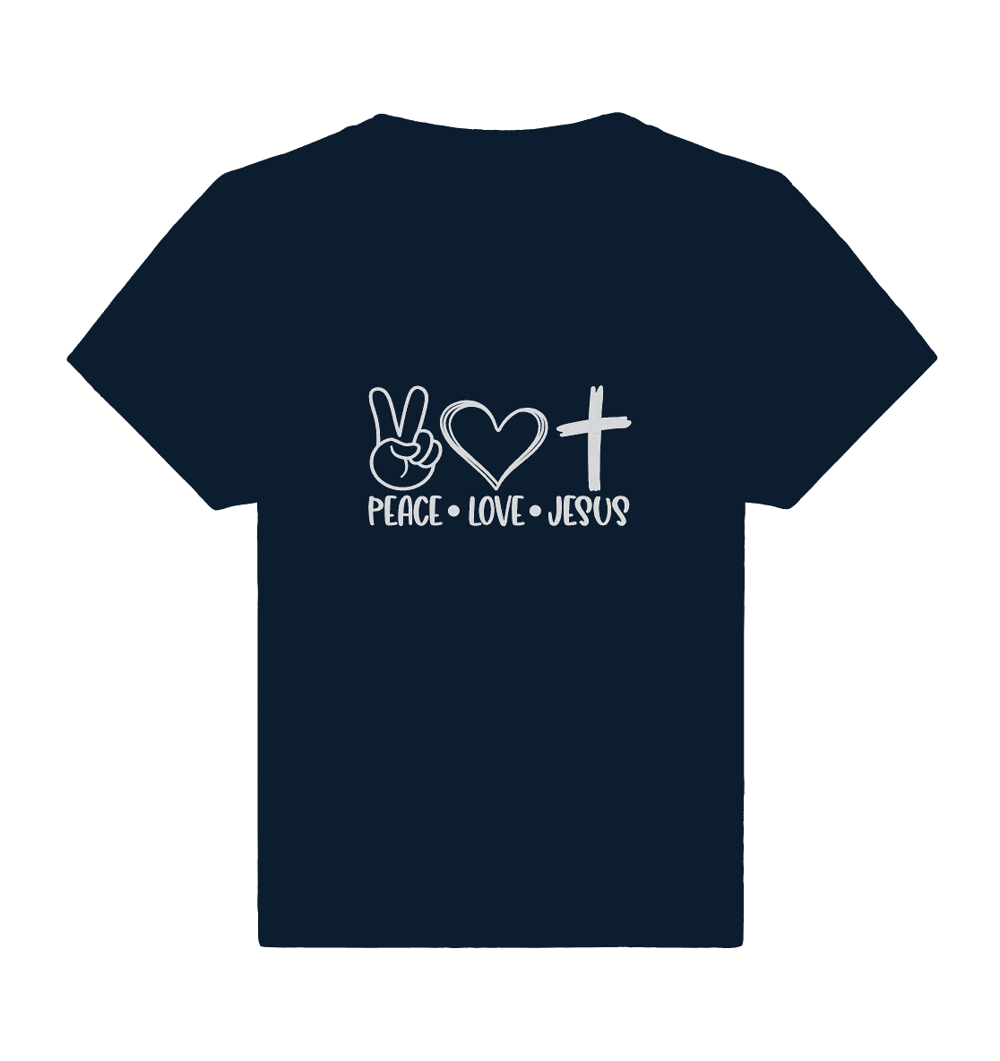 Frieden, Liebe, Jesus: Christliche Kleidungskollektion - Baby Organic Shirt