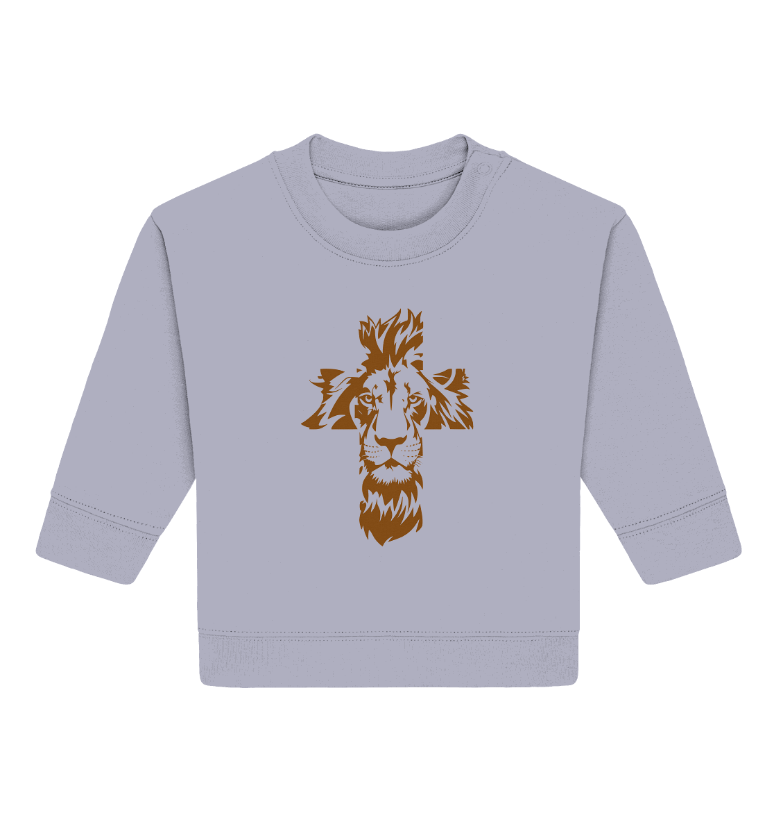 Im Zeichen des Löwen – Fest verwurzelt im Glauben | Christliche Kleidung - Baby Organic Sweatshirt