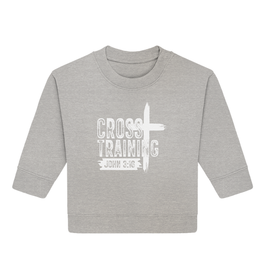 Cross Training - John 3:16 - Baby Organic Sweatshirt