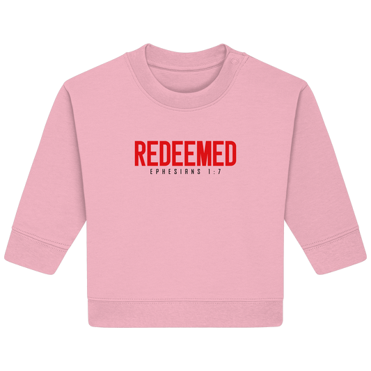 Redeemed – Ephesians 1:7 – Erlöst durch sein Blut | Christliche Produkte - Baby Organic Sweatshirt