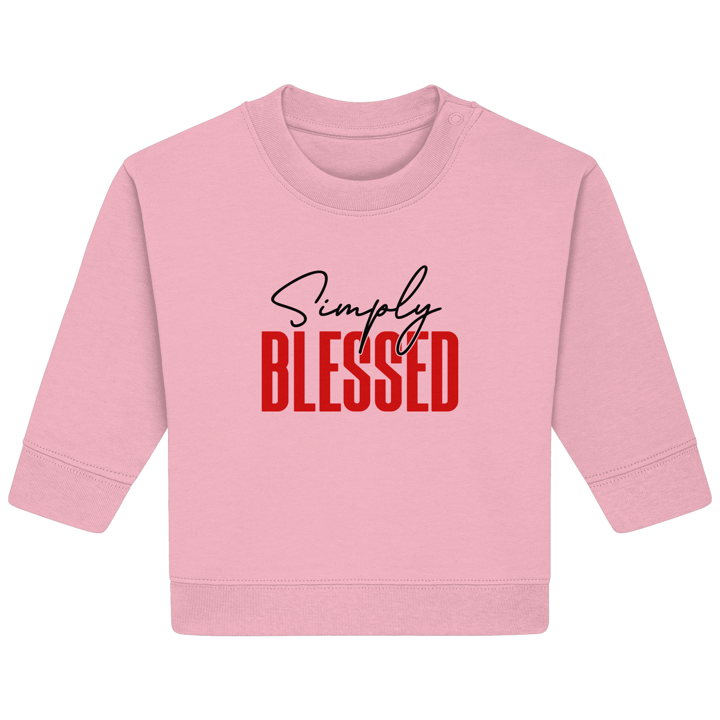 Simply Blessed | Christliches Design mit klarer Botschaft - Baby Organic Sweatshirt