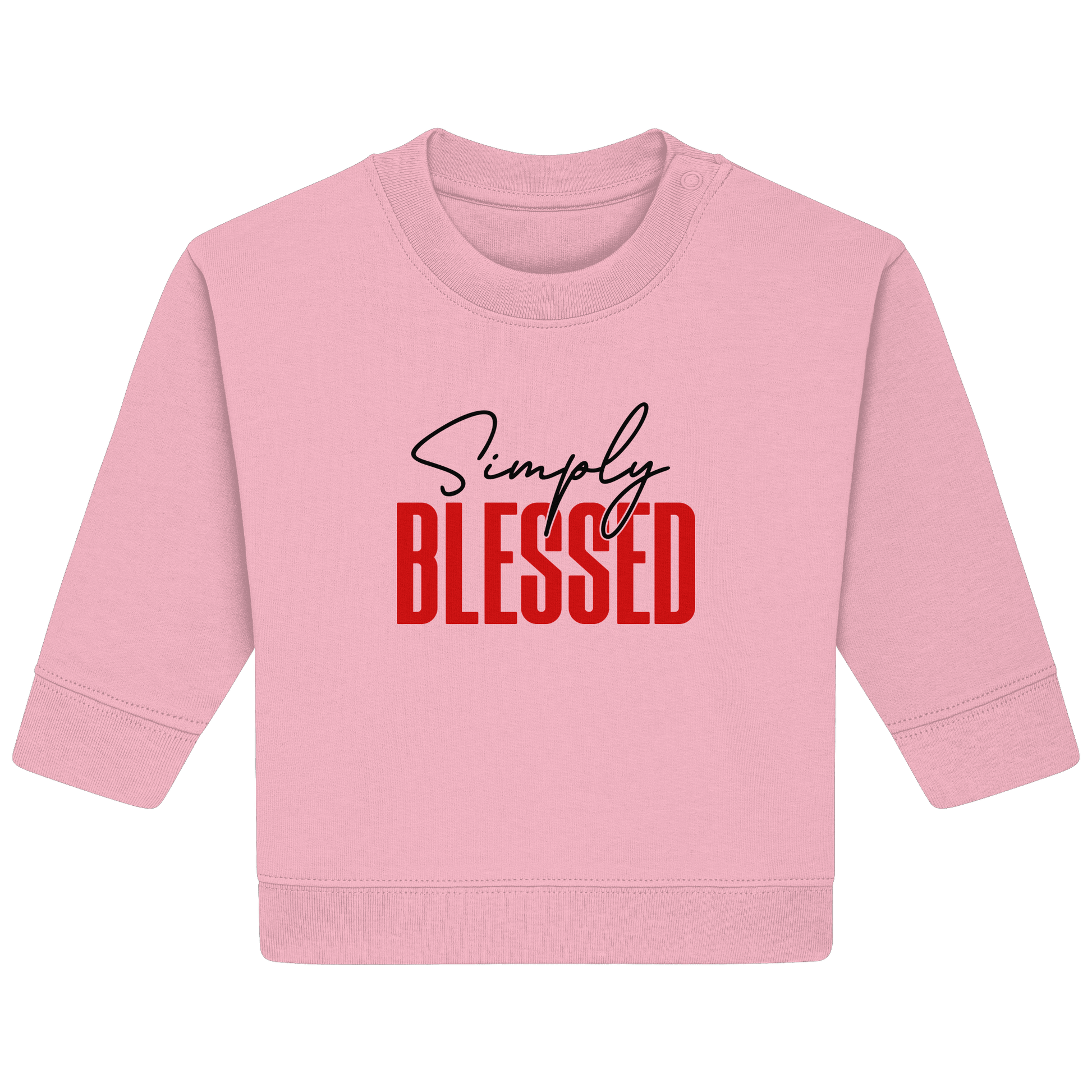 Simply Blessed | Christliches Design mit klarer Botschaft - Baby Organic Sweatshirt