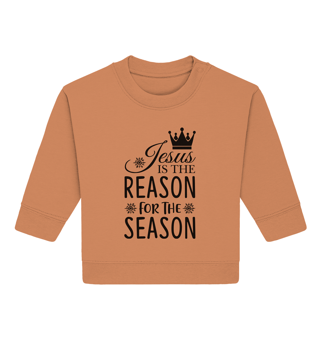 Jesus – Der Grund für die Weihnachtszeit | Christliche Geschenke - Baby Organic Sweatshirt