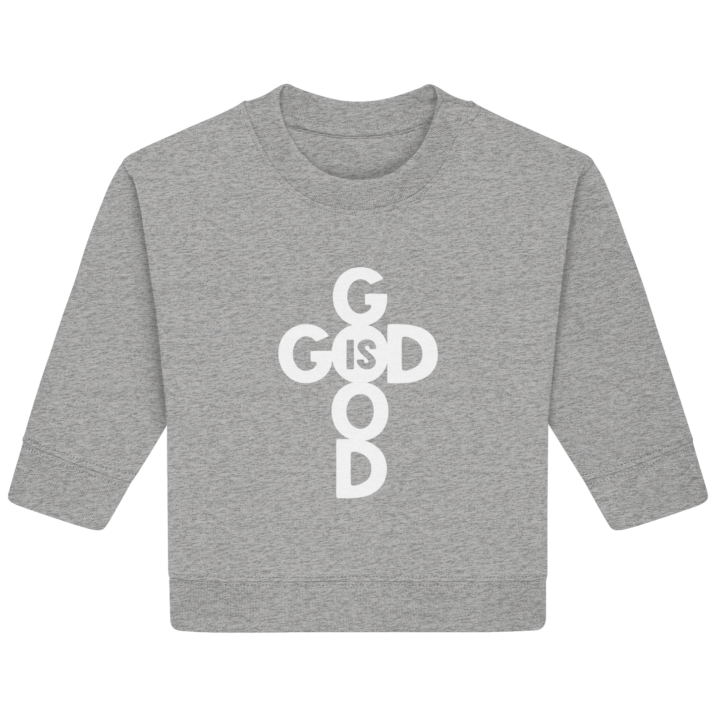 God is Good | Christliche Kleidung & Geschenke im Kreuz-Design - Baby Organic Sweatshirt