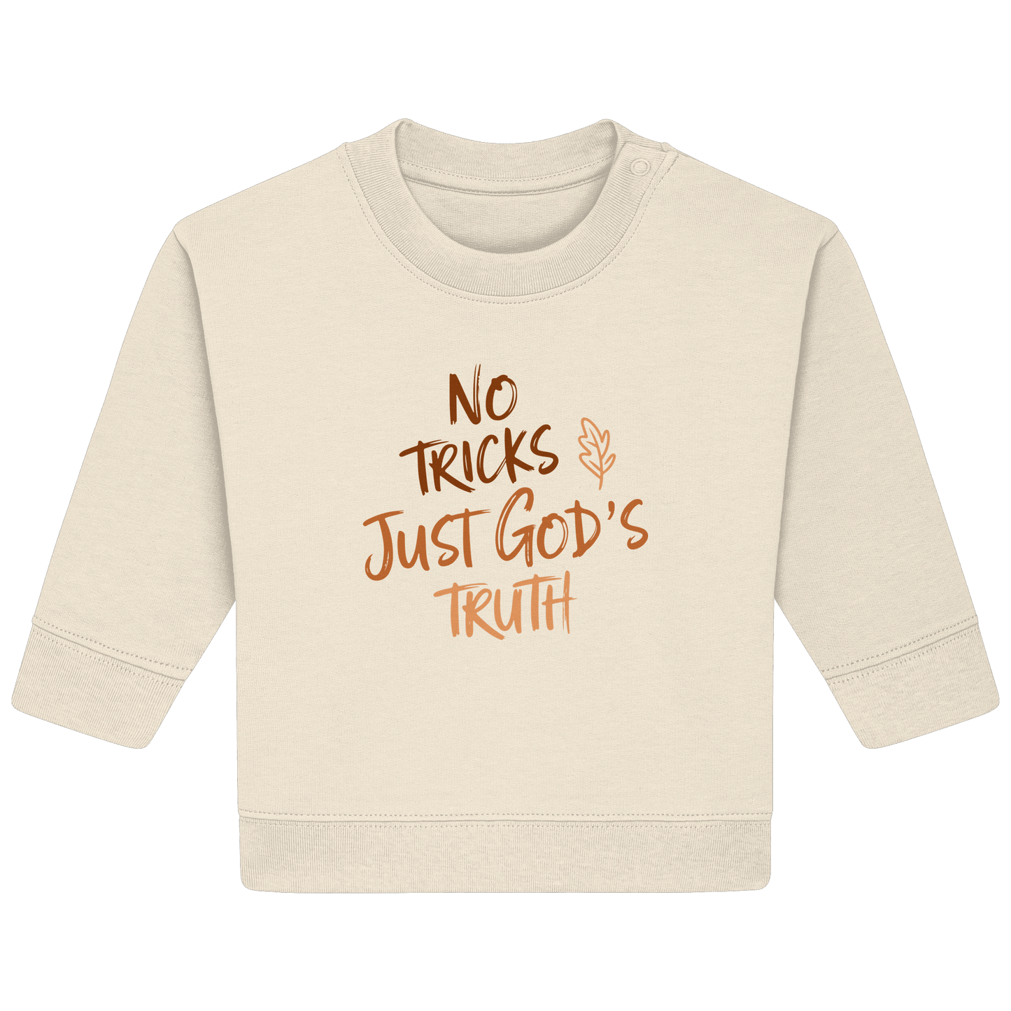 No Tricks – Just God’s Truth | Christliche Kleidung & Geschenke im Retro-Design für Herbst & Halloween - Baby Organic Sweatshirt