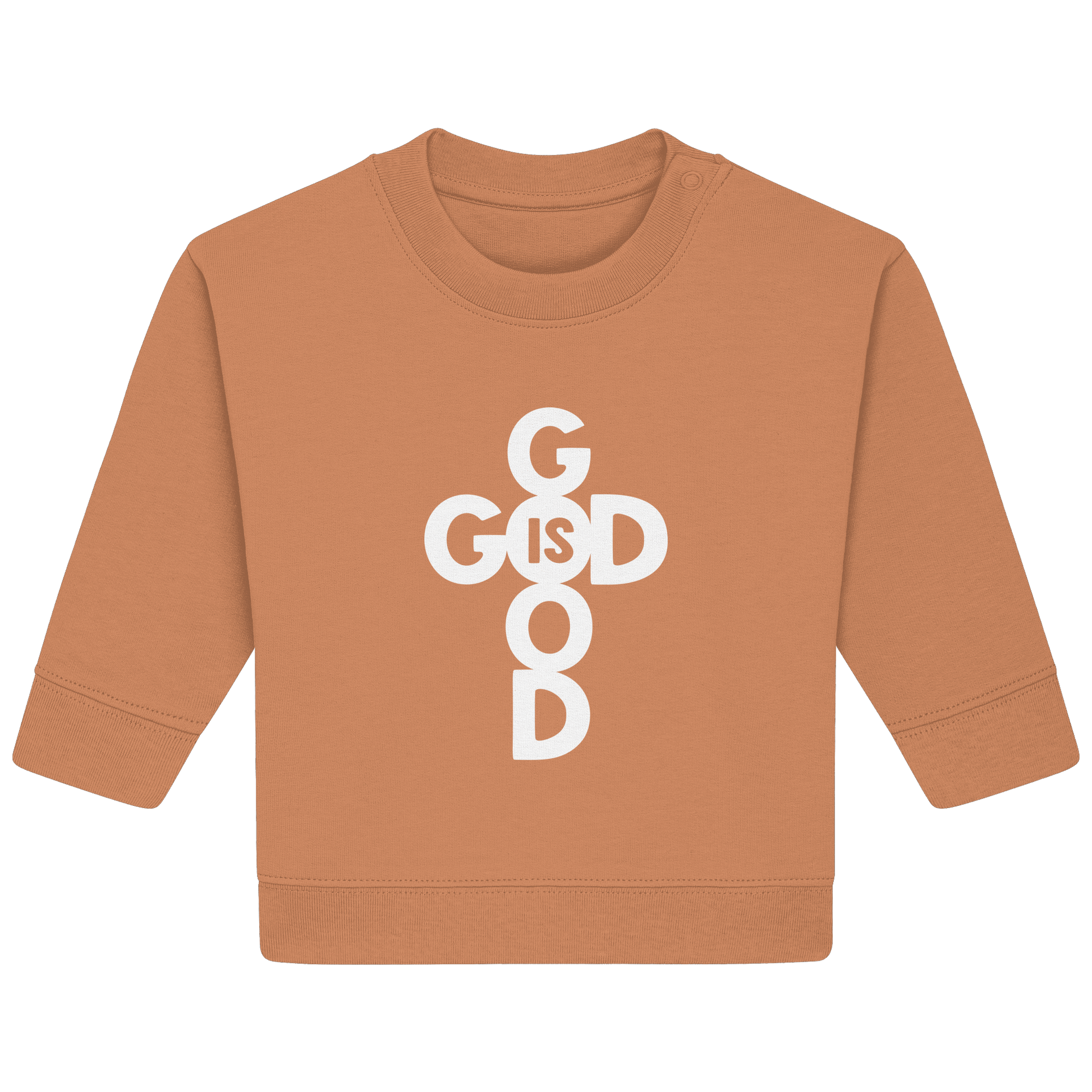 God is Good | Christliche Kleidung & Geschenke im Kreuz-Design - Baby Organic Sweatshirt