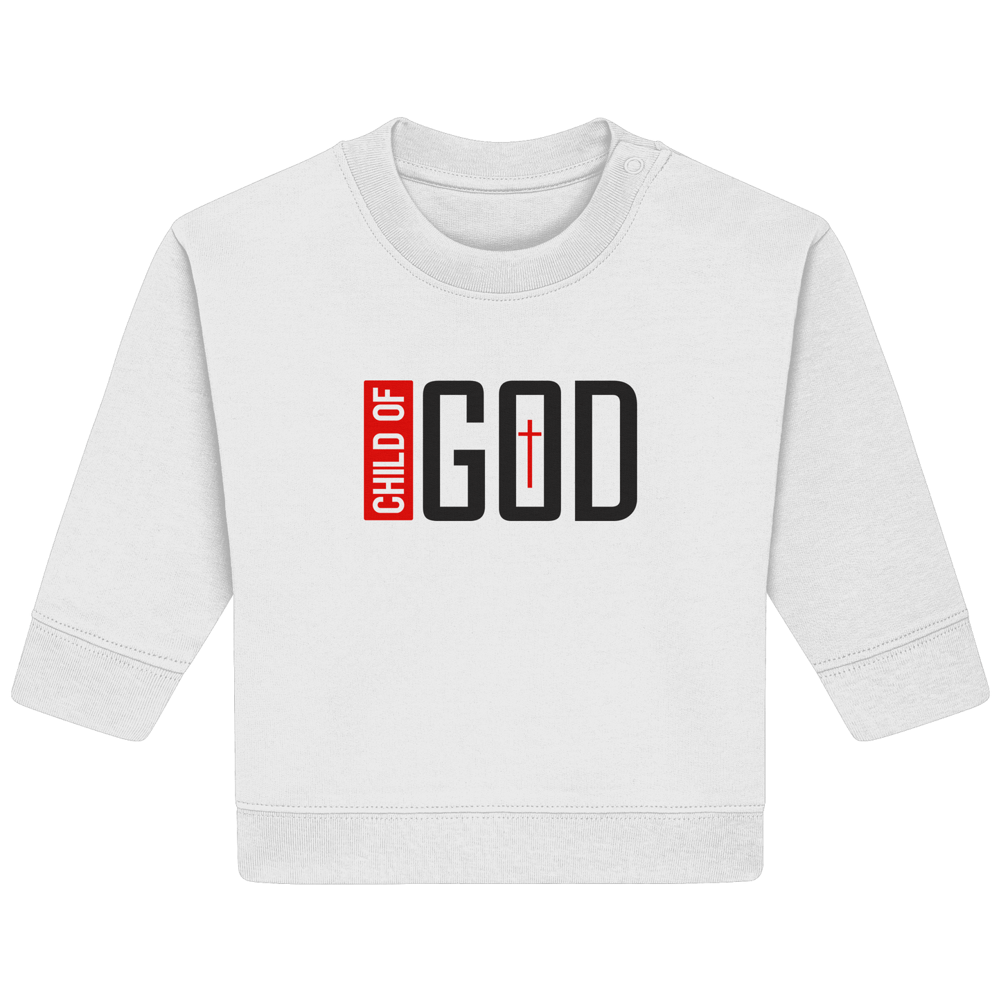 Child of God – Deine Identität in Christus | Christliche Kleidung - Baby Organic Sweatshirt