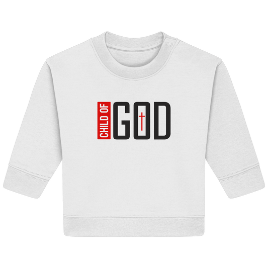 Child of God – Deine Identität in Christus | Christliche Kleidung - Baby Organic Sweatshirt