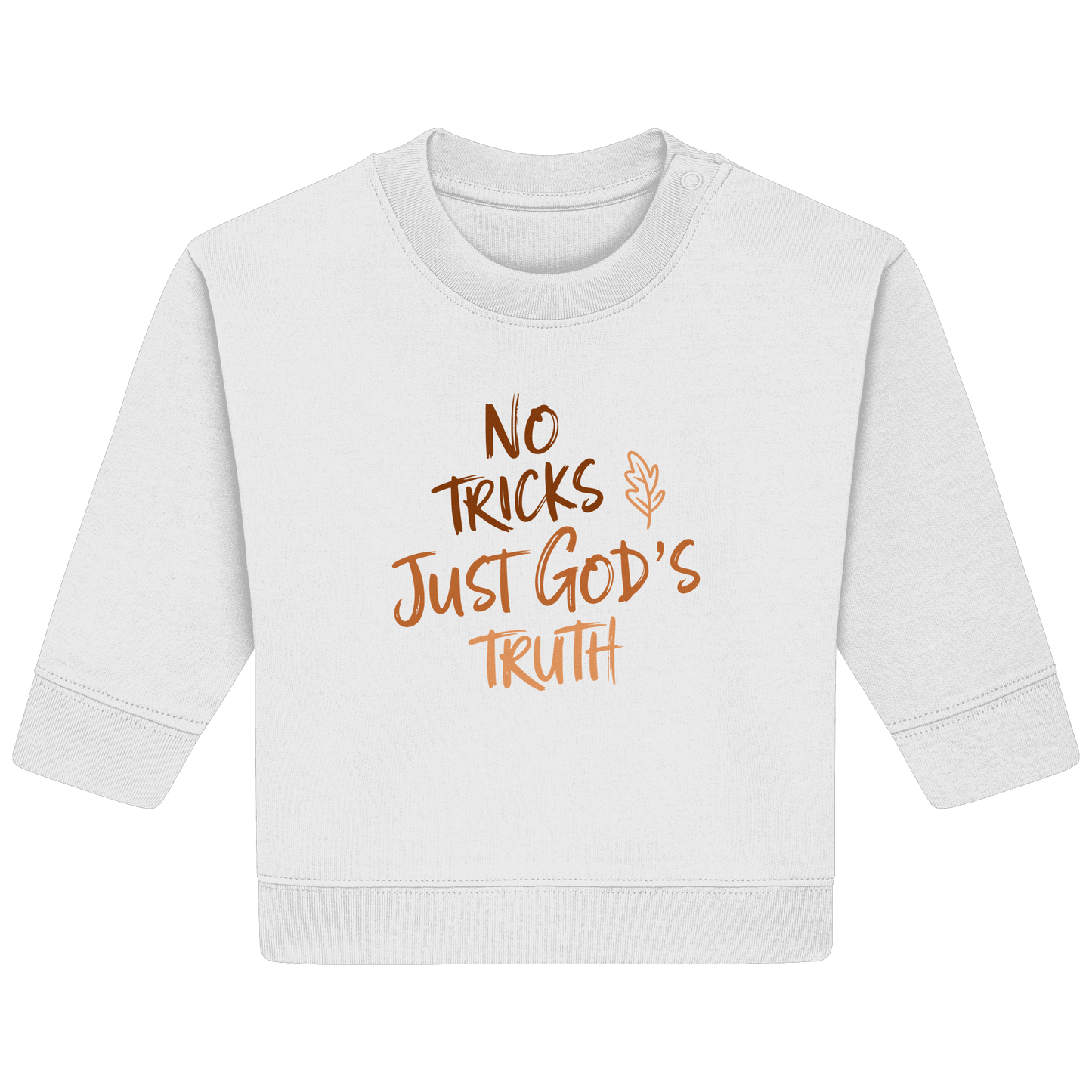 No Tricks – Just God’s Truth | Christliche Kleidung & Geschenke im Retro-Design für Herbst & Halloween - Baby Organic Sweatshirt