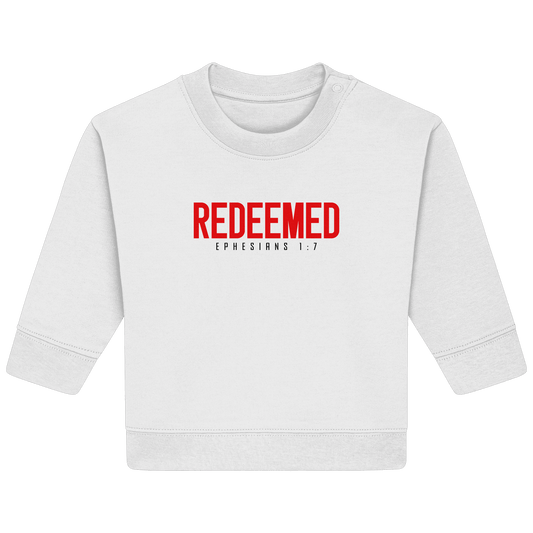 Redeemed – Ephesians 1:7 – Erlöst durch sein Blut | Christliche Produkte - Baby Organic Sweatshirt
