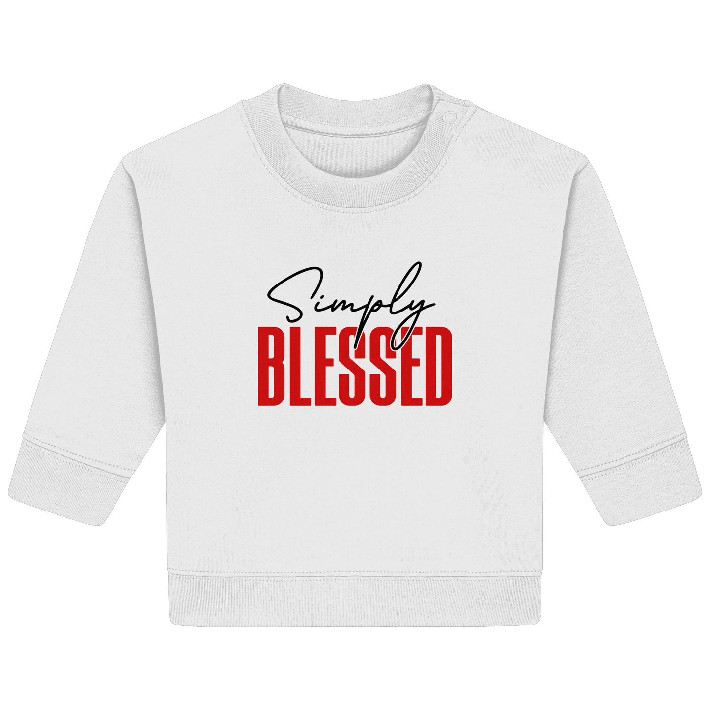 Simply Blessed | Christliches Design mit klarer Botschaft - Baby Organic Sweatshirt